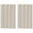  Gardiner med gardiner 2 pcs sand Polyester