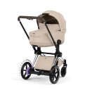 Cybex ePriam Style Collection Komplett Barnevogn New Generation Chrome/Cozy Beige