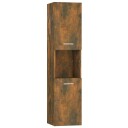 vidaXL Baderomsskap røkt eik 30x30x130 cm konstruert tre