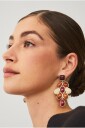 Ellos Collection   Øreringer med steiner   Brun