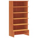  Skoskap voksbrun 52x30x104 cm heltre furu 8721012196780