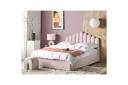 Seng med oppbevaring Vincennes   Rosa Svart 180x200 cm