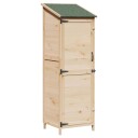 vidaXL Hagehus med tak Naturlig 59,5 x 56 x 176,5 cm Massiv Furu Tre