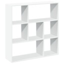 Romdeler bokhylle hvit 102x29x103,5 cm konstruert tre