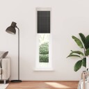  plisségardin sort 50x200 cm Stoff Bredde 49,4 Polyester