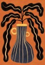 Modern Botanical Vase Plakat / 21x30