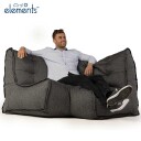 Link Corner Modulsofa Titanium Weave