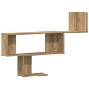 Vegghylle artisan eik 100x15x70 cm konstruert tre