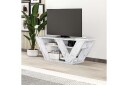 Pipralla TV-benk 110 cm - Hvit Marmor