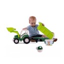 Wader stor traktor med tipphenger og sandkasseleker 86 cm lang