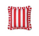 Ruffle Stripes pudetrekk rødt