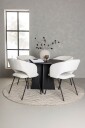 Venture Home   Spisegruppe Bootcut med 4 stk stoler Day   Svart