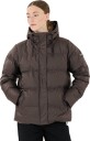 Weather Report Audrey PU Puffer Vinterjakke Dame Brun 40