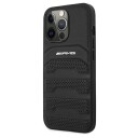 Mercedes AMG Lærdeksel til iPhone 13 Pro / 13 - Svart med pregede linjer