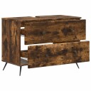 vidaXL Baderomsvaskeskap BREDA Røkt Eik 82 x 41 x 59 cm Konstruert tre
