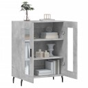 vidaXL Skjenk betonggrå 69,5x34x90 cm konstruert tre
