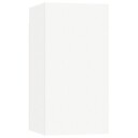 vidaXL TV-benker 4 stk hvit 30,5x30x60 cm sponplate