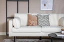 Boom 3 seter Sofa Teddystoff   Hvit