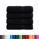  Premium dusjhåndklær SOLUND 4 stk svart 70x140cm 600g/m2