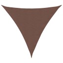 vidaXL Solseil oxfordstoff trekantet 4,5x4,5x4,5 m brun