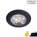 EcoDim ED-10046 LED-møbelspot Ø55 mm 2700K sort