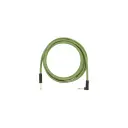 Fender 10' Festival Instrumentkabel Vinklet, Hamp, Grønn, 3m