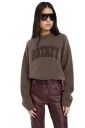 ROTATE Crewneck Sweater   Brown   S