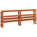  Hodegavl med hyller voksbrun 180 cm heltre furu 8721102853524