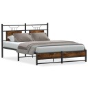  Sengeramme uten madrass røkt eik 140x200 cm konstruert tre 4106909