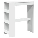  Barbord med stativer hvit 90x40x103,5 cm konstruert tre 8721158386618