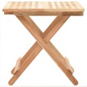 vidaXL Sidebord sammenleggbart heltre valnøtt 50x50x49 cm