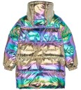 The New Polstret Jakke   TnUnicca Long Puffer   Metallic Flerfar   The New   7 8 år (122 128)   Dunjakke Gull Rosa