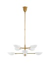 Graphic Large Two Tier Chandelier Antique Brass