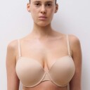 Chantelle BH EasyFeel Open Back T-shirt Bra Beige Small Dame