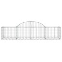 vidaXL Gabionkurver buede 30 stk 200x50x40/60 cm galvanisert jern