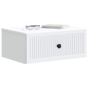  Nattbordskap 2 pcs Hvit 49 x 34,5 x 20 cm Konstruert tre