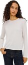Rails Cotton cashmere long sleeve tee M hvit dame