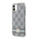 DKNY MagSafe Etui med Rutete Mønster for iPhone 11/XR - Beige