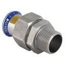 Geberit 28mm Gass Tippunion med Utvendige Gjenger for Mapress Pressfitting