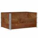 vidaXL Pallekarmer 3 stk brun 120x80 cm heltre furu