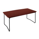 Grythyttan Stålmöbler B31 bord 170 cm Mørkerød / Svart