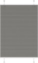  plisségardin antrasitt 95x150 cm Stoff Bredde 94,4 Polyester