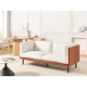 2 seters sofa Vorgod   Hvit brun svart