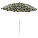 vidaXL Fiske paraply Kamuflasje 240 x 210 cm Oxford polyester