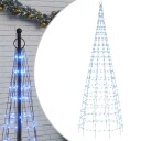 vidaXL Juletre lyskjegle med pigger 550 LED blå 300 cm