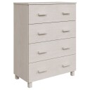 vidaXL Skjenk hvit 79x40x103,5 cm heltre furu