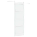 vidaXL Skyvedør Hvit 83 x 232 cm Heltre furu