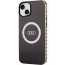Deksel Audi Iml Big Logo Magsafe Deksel Iphone 15 Plus / 14 Plus 6,7" Svart/Svart Hardcase Au-Imlmip15m-Q5/D2-Bk