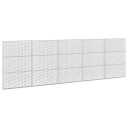 vidaXL Gabion med 3,5 mm wire og 5x2,5 cm nett 500x10x150 cm