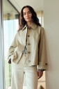 Newhouse Jakke i twill Ida Beige